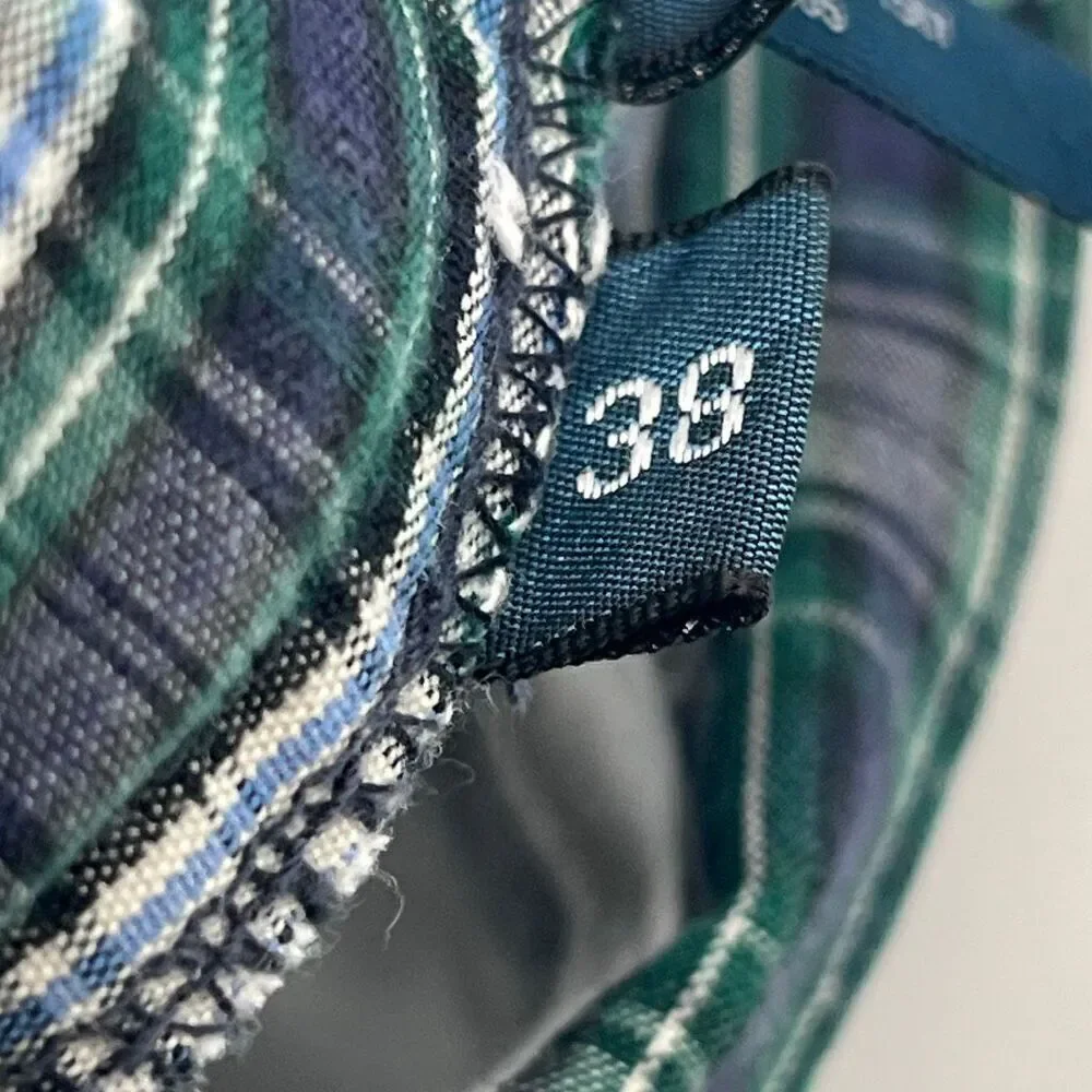 POLO RALPH LAUREN Men’s Shorts 38 Green Plaid Cotton Prospect Casual Golf Preppy
